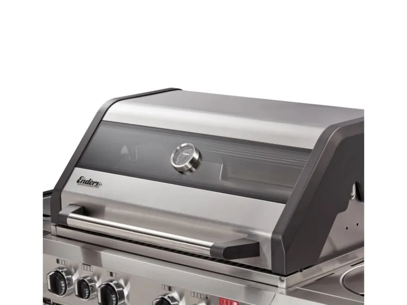 New Gasgrill Kanasas II Pro 4 SIK Profi Turbo 4 Brenner & Seitenkocher Silber Schneidebretter