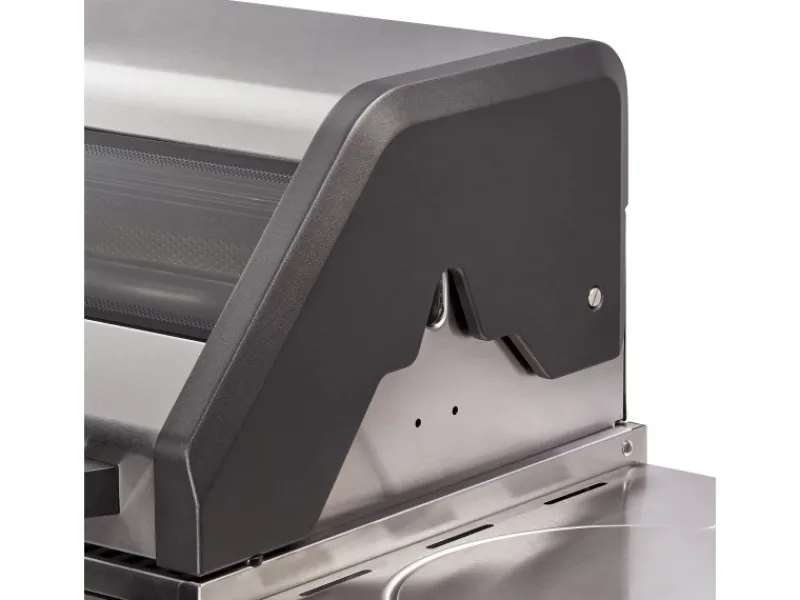 New Gasgrill Kanasas II Pro 4 SIK Profi Turbo 4 Brenner & Seitenkocher Silber Schneidebretter