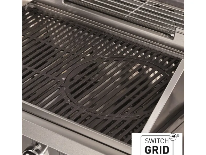 New Gasgrill Kanasas II Pro 4 SIK Profi Turbo 4 Brenner & Seitenkocher Silber Schneidebretter