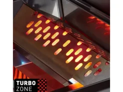 New Gasgrill Kanasas II Pro 4 SIK Profi Turbo 4 Brenner & Seitenkocher Silber Schneidebretter
