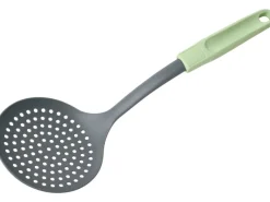 Clearance Abseihlöffel Ecolution 33 cm Lichtgrau-Mintgrün Pfannen|Küchenhelfer