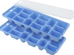 Hot Fackelmann Eiswürfelformer 2er-Set mit 1 Deckel