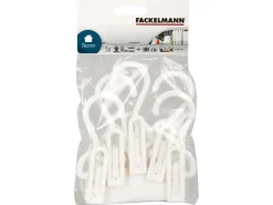 Fackelmann Wäschetrockner<Klammerhaken für Wäsche Weiß-Blau
