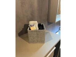 Best Fackelmann Universalkörbchen Textil 13 cm x 12 cm x 14 cm Grau