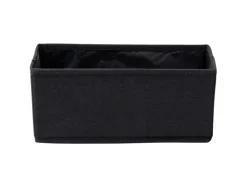 New Fackelmann Universalkörbchen Textil 13 cm x 12 cm x 28 cm Schwarz