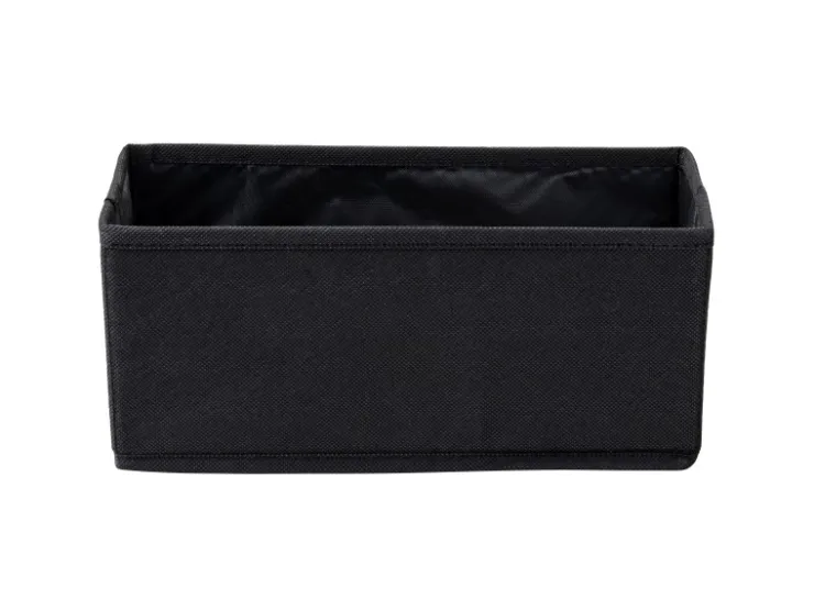 New Fackelmann Universalkörbchen Textil 13 cm x 12 cm x 28 cm Schwarz