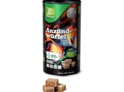 Online Flash Anzündwürfel aus Holz und Wachs 100 Stück Vorratsdosen