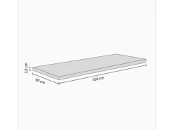 Outlet Arbeitsplatte Caledonia 150,5 cm x 60 cm x 2,8 cm Pantryküchen|Einbauküchen