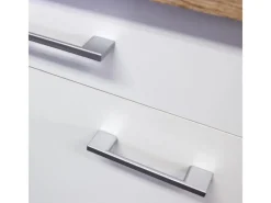 Clearance Büroküche Florida 210 cm Weiß-Sonoma Eiche Single-Küchen|Kühlschränke