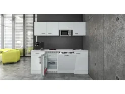 Sale Flex-Well Classic Büroküche Wito 210 cm Weiß