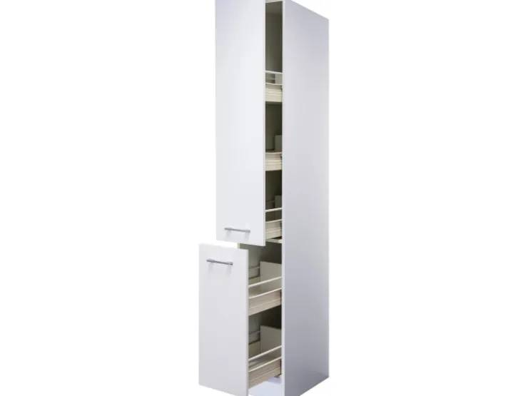 Flex-Well Classic Küchenschränke<Küchen-Apotheker-Küchen-Hochschrank Lucca 30 cm Weiß