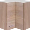 Sale Küchen-Eck-Hängeschrank Florida 60 cm x 60 cm Sonoma Eiche Küchenschränke