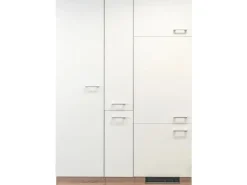 Outlet Küchenerweiterung Florida 140 cm Weiß-Sonoma Eiche Nachbildung Kühlschränke|Küchenschränke