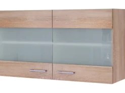 Outlet Küchen-Hängeschrank Florida 100 cm x 55 cm Sonoma Eiche Küchenschränke