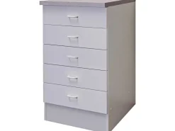Discount Flex-Well Classic Küchen-Schubkastenschrank Speed 50 cm Weiß