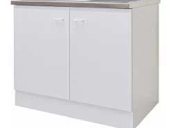 Sale Flex-Well Classic Küchen-Spülenunterschrank Speed 100 cm Weiß