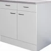 Flex-Well Classic Küchen-Unterschrank Nano 50 cm Buche Nachbildung
