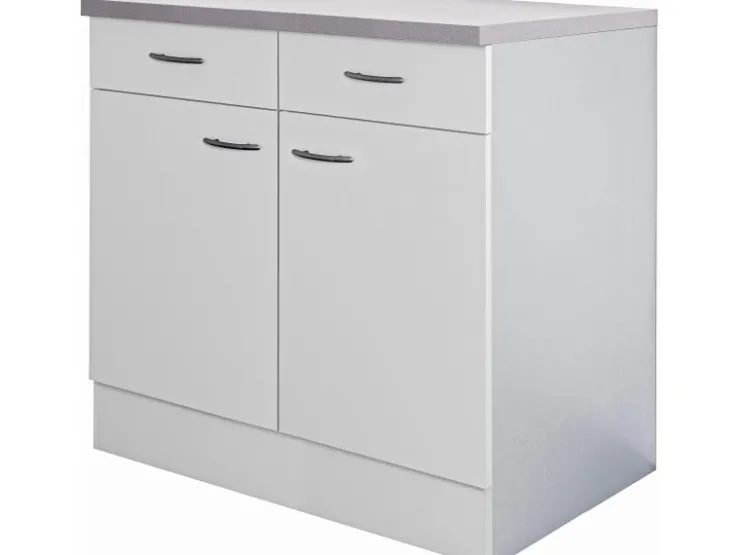 Flex-Well Classic Küchen-Unterschrank Nano 50 cm Buche Nachbildung