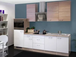 Online Flex-Well Classic Küchenzeile Florida 280 cm Weiß-Sonoma Eiche Nachbildung
