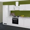 Küchenzeile Wito 270 cm Weiß Herde|Kochfelder