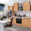 New Küchenzeile Nano 280 cm Buche Nachbildung Gefrierschränke|Kühlschränke