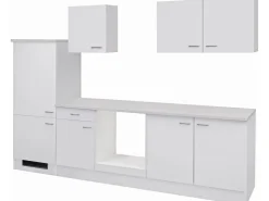 Clearance Flex-Well Classic Küchenzeile Wito 270 cm ohne E-Geräte Weiß