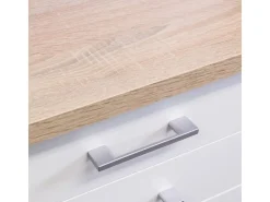 Sale Flex-Well Classic Küchenzeile Florida 360 cm Weiß Matt - Sonoma Eiche