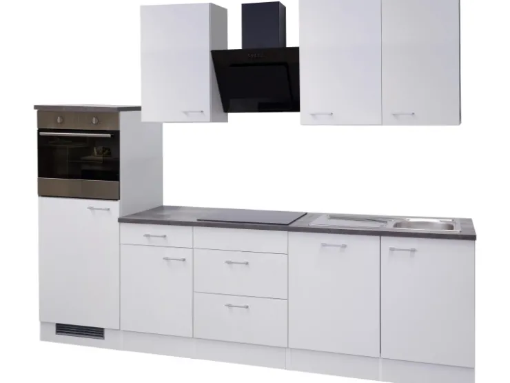 New Flex-Well Classic Küchenzeile Lucca 280 cm Weiß