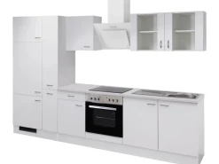 Flex-Well Classic Single-Küchen|Kühlschränke<Küchenzeile Wito 300 cm Weiß