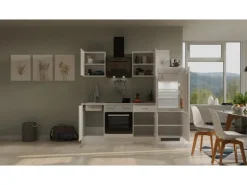 Outlet Flex-Well Classic Küchenzeile Wito 220 cm Weiß