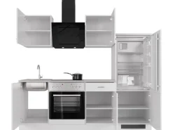 Outlet Flex-Well Classic Küchenzeile Wito 220 cm Weiß