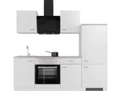 Outlet Flex-Well Classic Küchenzeile Wito 220 cm Weiß