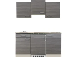 Discount Flex-Well Classic Singleküche Pinea 150 cm Pinie Nougat - Champagner