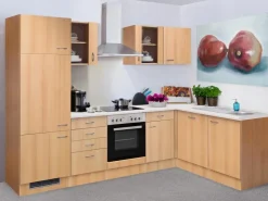Sale Flex-Well Classic Winkelküche Nano 280 cm Buche Nachbildung