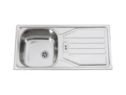 Outlet Flex-Well Exclusiv Küche 1601-036 Cara 210 cm Schilfgrün matt - Artisan Eiche