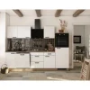Flex-Well Exclusiv Landhausküchen|Kühlschränke<Küche 2327-000 Julia 280 cm Weiß matt-Cosmopolitan Eiche