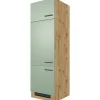 Outlet Küchen-Geräteschrank Cara 60x200cm Schilfgrün matt-Artisan E. Küchenschränke