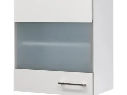 Online Flex-Well Exclusiv Küchen-Glas-Hängeschrank Joelina 50 cm Weiß