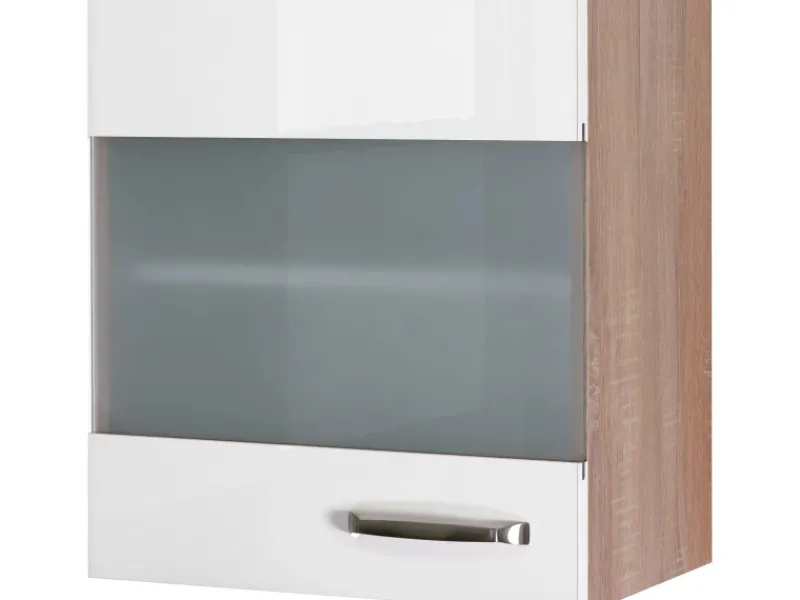 Online Küchen-Hängeschrank Valero 50x55cm Hgl.-Weiß-Sonoma Eiche Küchenschränke
