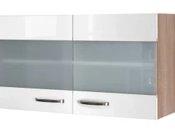 Online Flex-Well Exclusiv Küchen-Hängeschrank Valero 100 cm x 55 cm Hochglanz Weiß