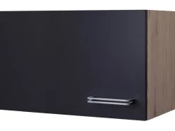 Outlet Flex-Well Exclusiv Küchen-Kurz-Hängeschrank Lara 60x32cm Anthra.-San Remo Eiche