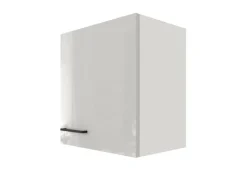Online Küchen-Oberschrank Lund 50x55cm Lichtgrau glänzend-Rauchgrau Küchenschränke