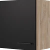Outlet Flex-Well Exclusiv Küchen-Oberschrank Capri 50x 55cm Schwarz Matt-Endgrain Oak