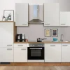 Outlet Flex-Well Exclusiv Küchenzeile Vintea 280 cm Magnolia-Lancelot Oak