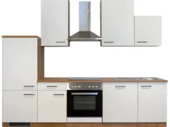 Outlet Flex-Well Exclusiv Küchenzeile Vintea 280 cm Magnolia-Lancelot Oak