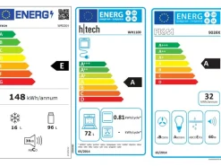 Outlet Küchenzeile 1706-005 Lund 220 cm Lichtgrau glänzend-Rauchgrau Herde|Kühlschränke