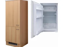 Outlet Flex-Well Exclusiv Kühlschrank-Umbau Nano mit Kühlschrank PKM KS 120.4A+ EB Kühlschränke