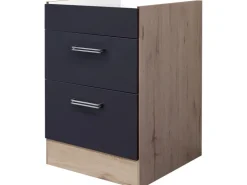 Online Flex-Well Exclusiv Kochstellenschrank Lara 60cm ohne Arbeitsplatte Anthra. -