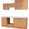 Outlet Flex-Well Classic Flex-Well Küchenzeile 210 cm ohne E-Geräte Nano Buche