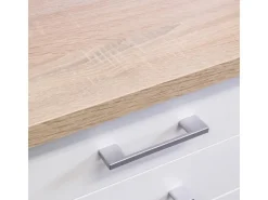 Clearance Flex-Well Classic Flex-Well Küchenzeile 210 cm ohne E-Geräte Florida Weiß - Sonoma Eiche